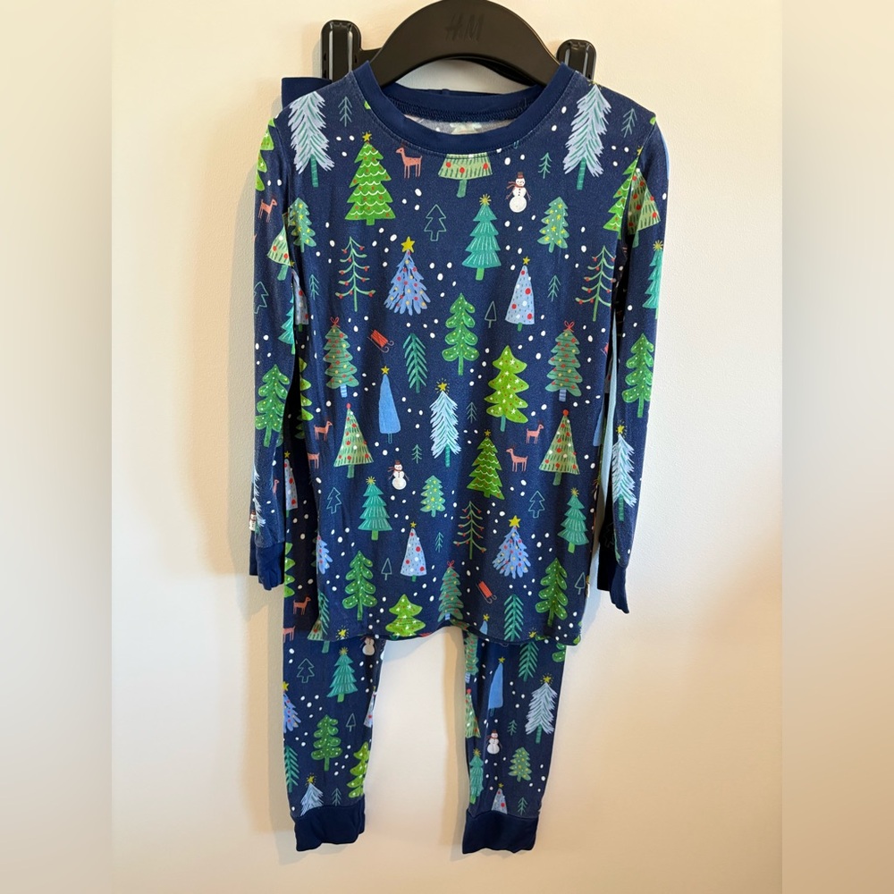 Little Sleepies Navy and Green Forest Pajama Set